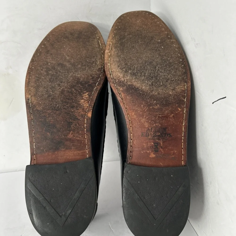 Allen Edmonds Men's Maxfield Black Leather Tassel Dress Loafers Shoes Size 10 3E